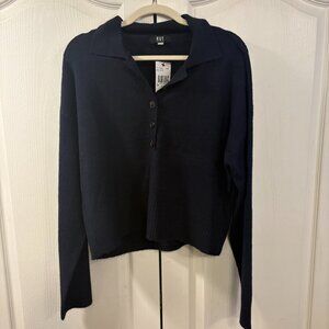 Kut Woman's XL Navy Blue Sweater